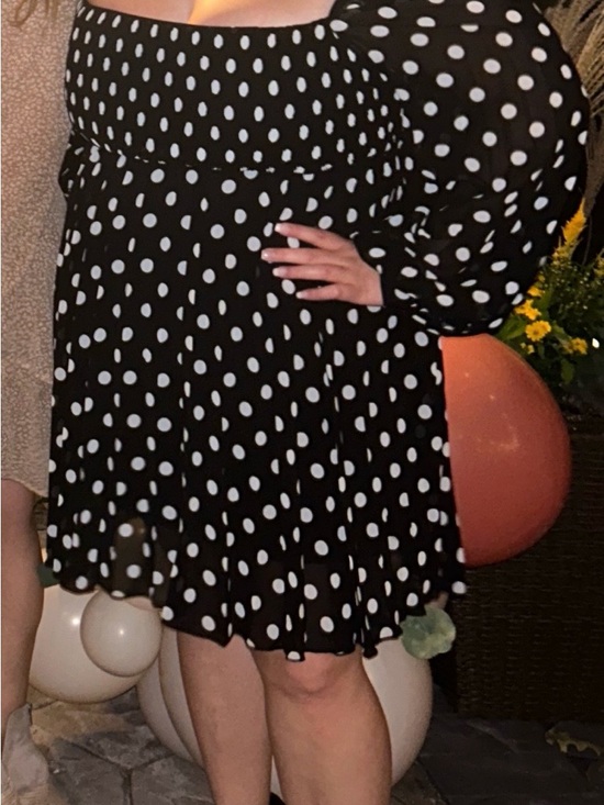 ASOS Dresses & Skirts - ASOS Black and White Polka Dot Mini Dress